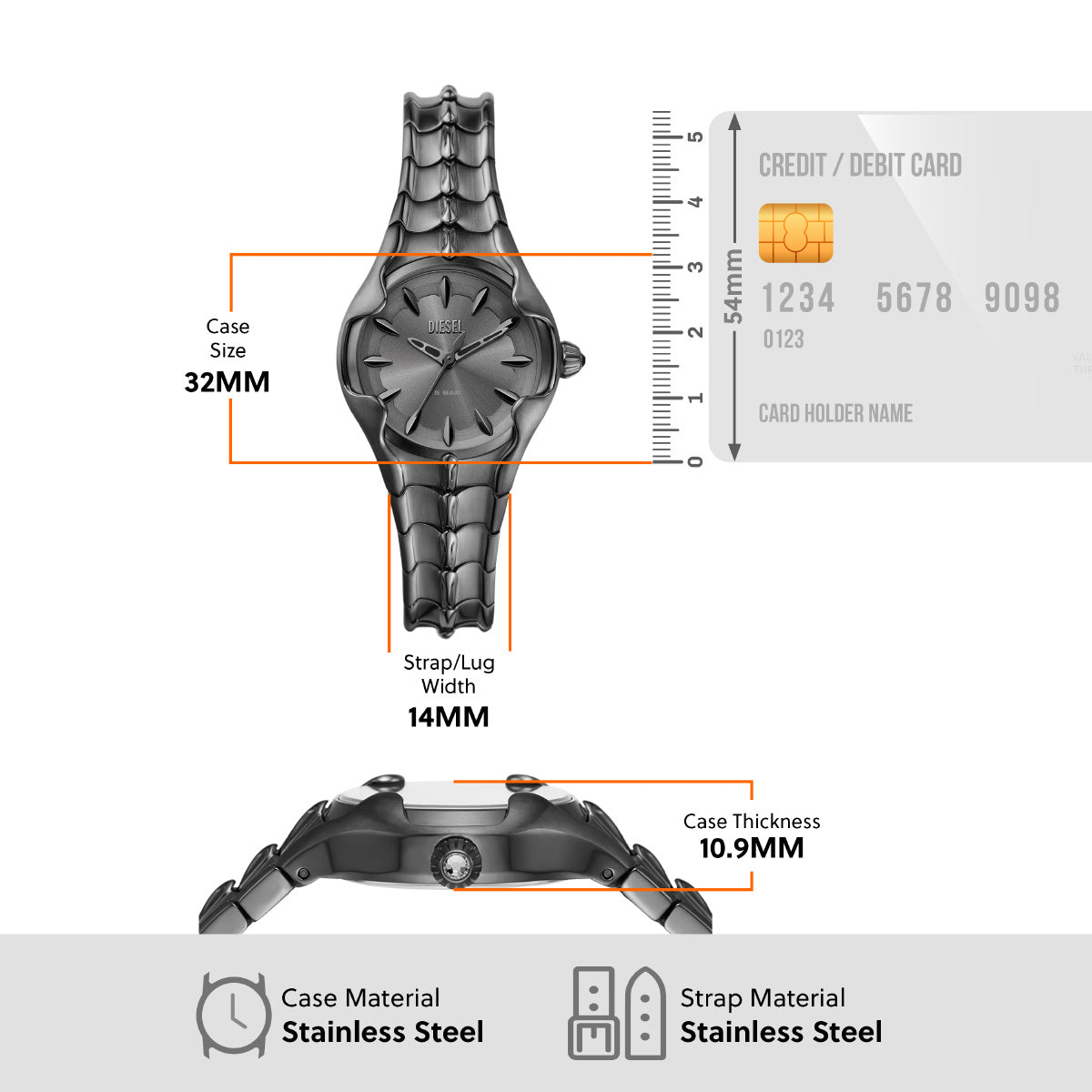 ディーゼル DIESEL 腕時計 レディース ステンレス DZ5603