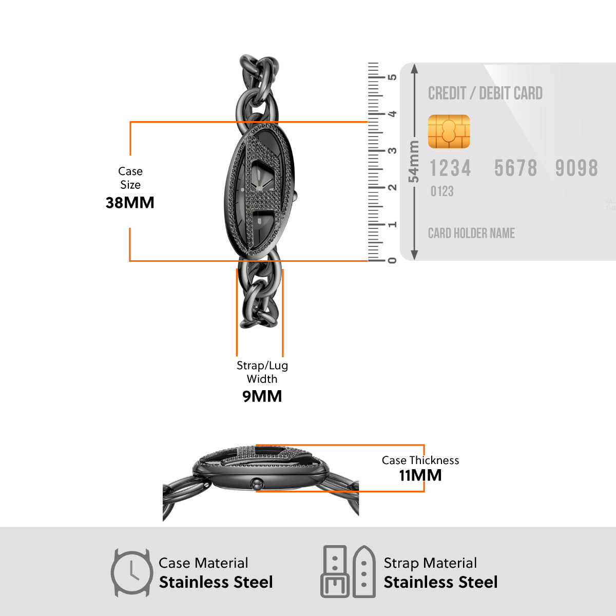 ディーゼル DIESEL 腕時計 レディース D-ERA 二針 パヴェ ガンメタル ステンレススチールウォッチ DZ5615