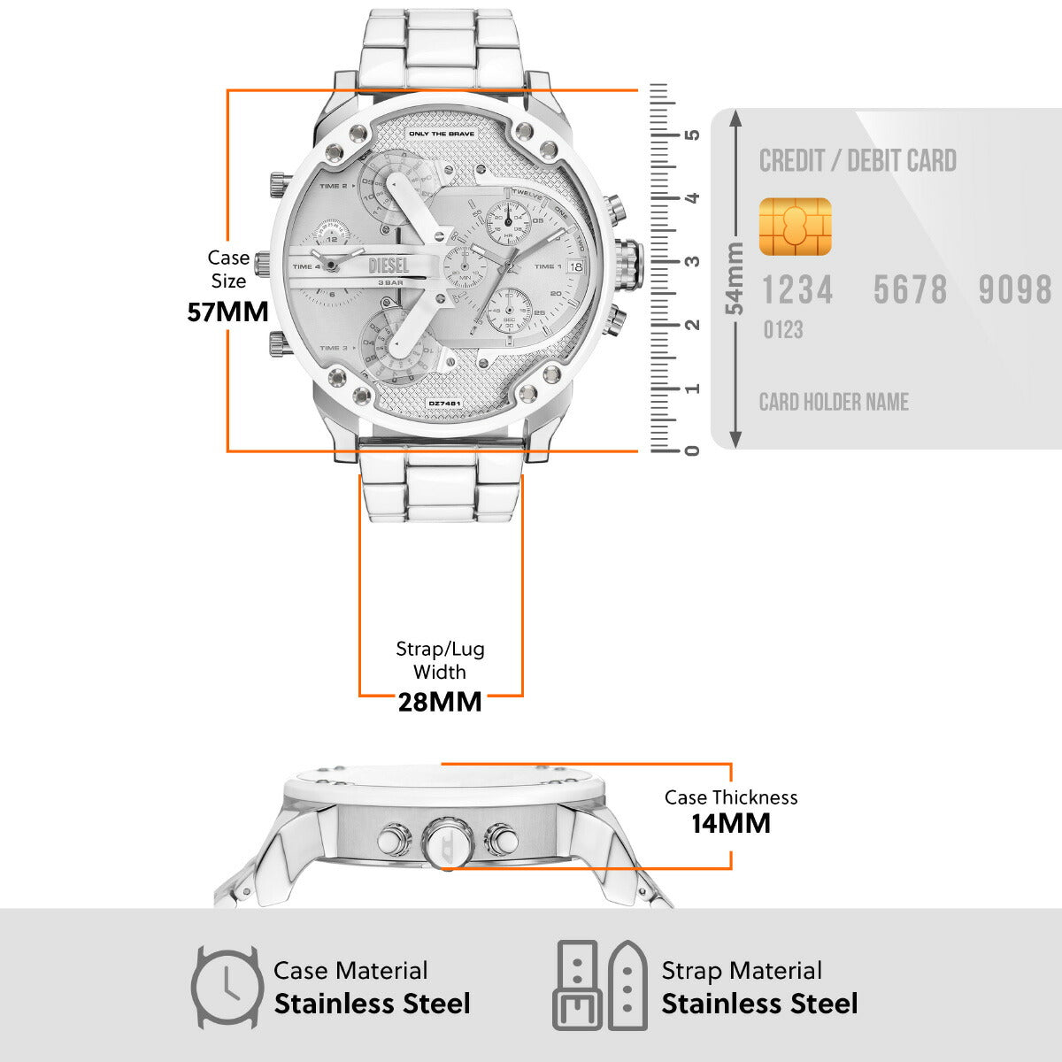 ディーゼル DIESEL 腕時計 メンズ ステンレス DZ7481