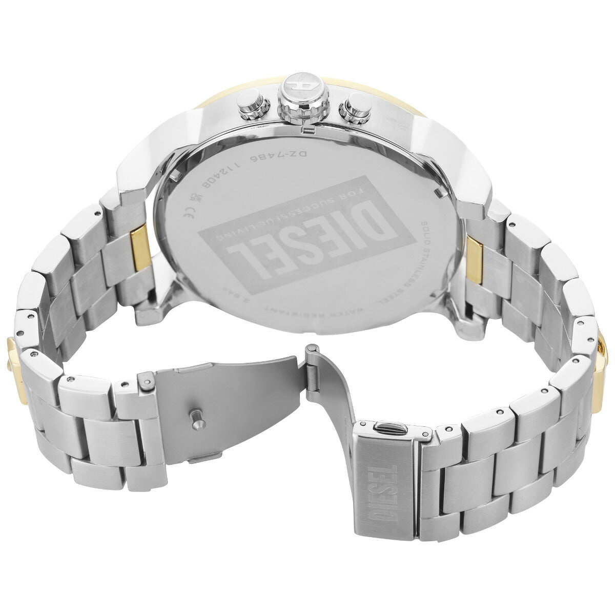 ディーゼル DIESEL 腕時計 メンズ MR. DADDY 2 クロノグラフ ツートーン ステンレススチールウォッチ DZ7486