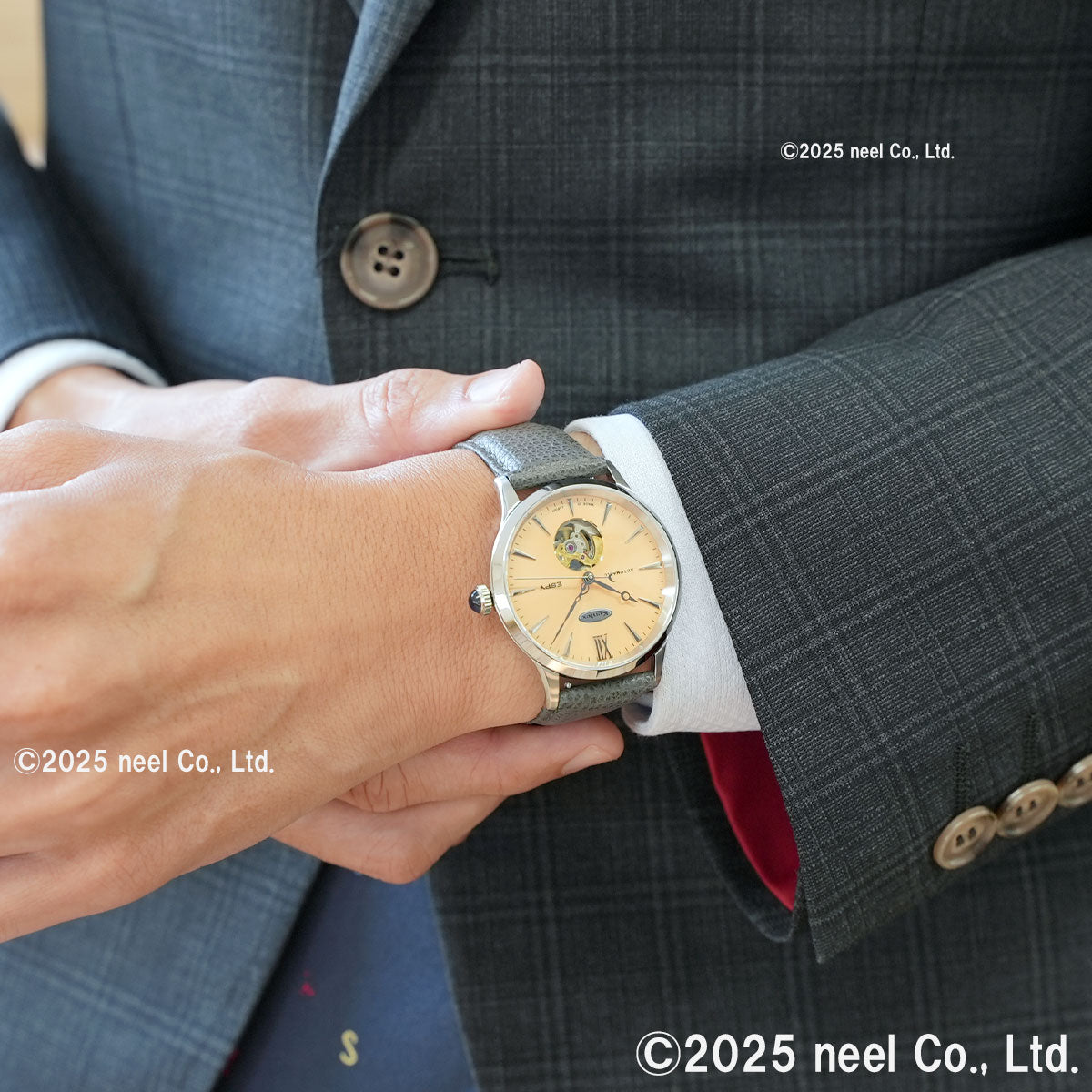 ケンテックス KENTEX ESPY ドレスオープンハート 限定99本 ESPY Dress Open Heart 腕時計 メンズ 自動巻き 日本製 E660M-03【2025 新作】