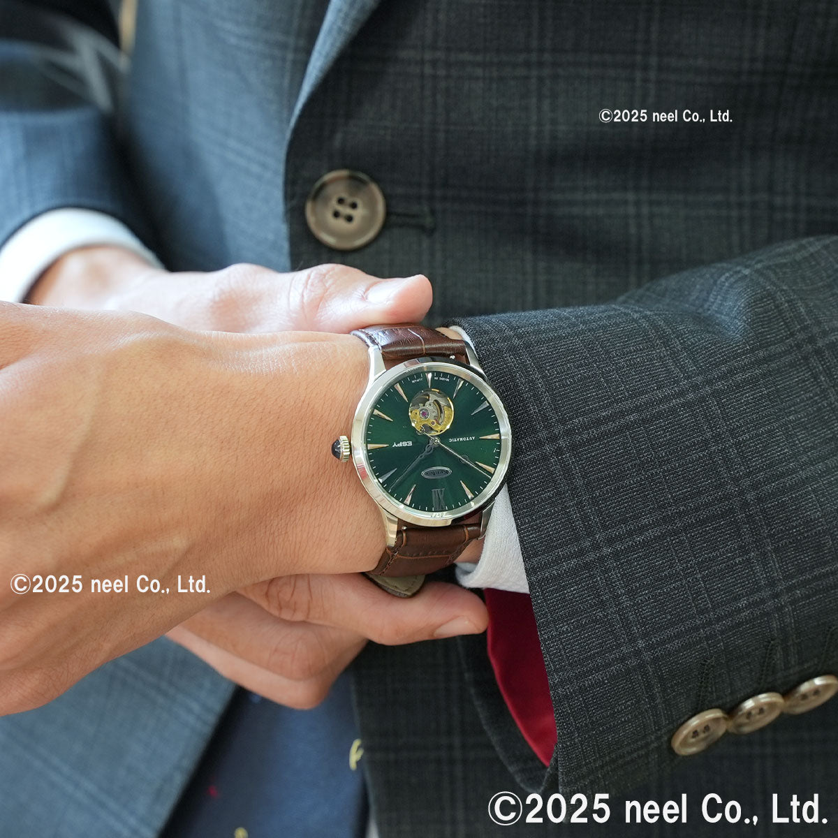 ケンテックス KENTEX ESPY ドレスオープンハート ESPY Dress Open Heart 腕時計 メンズ 自動巻き 日本製 E660M-04【2025 新作】