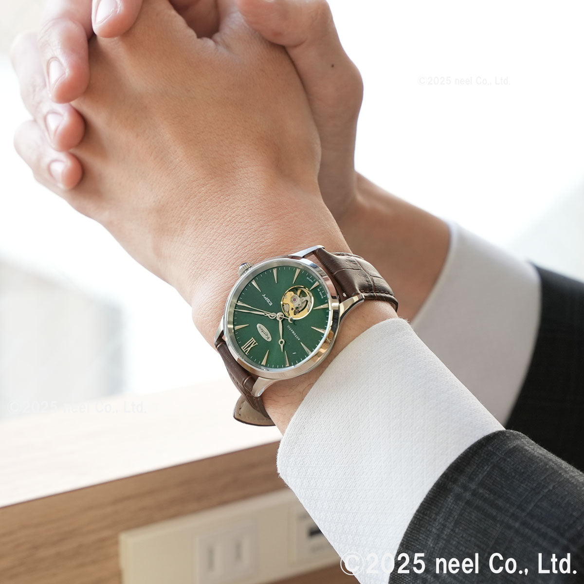 ケンテックス KENTEX ESPY ドレスオープンハート ESPY Dress Open Heart 腕時計 メンズ 自動巻き 日本製 E660M-04【2025 新作】