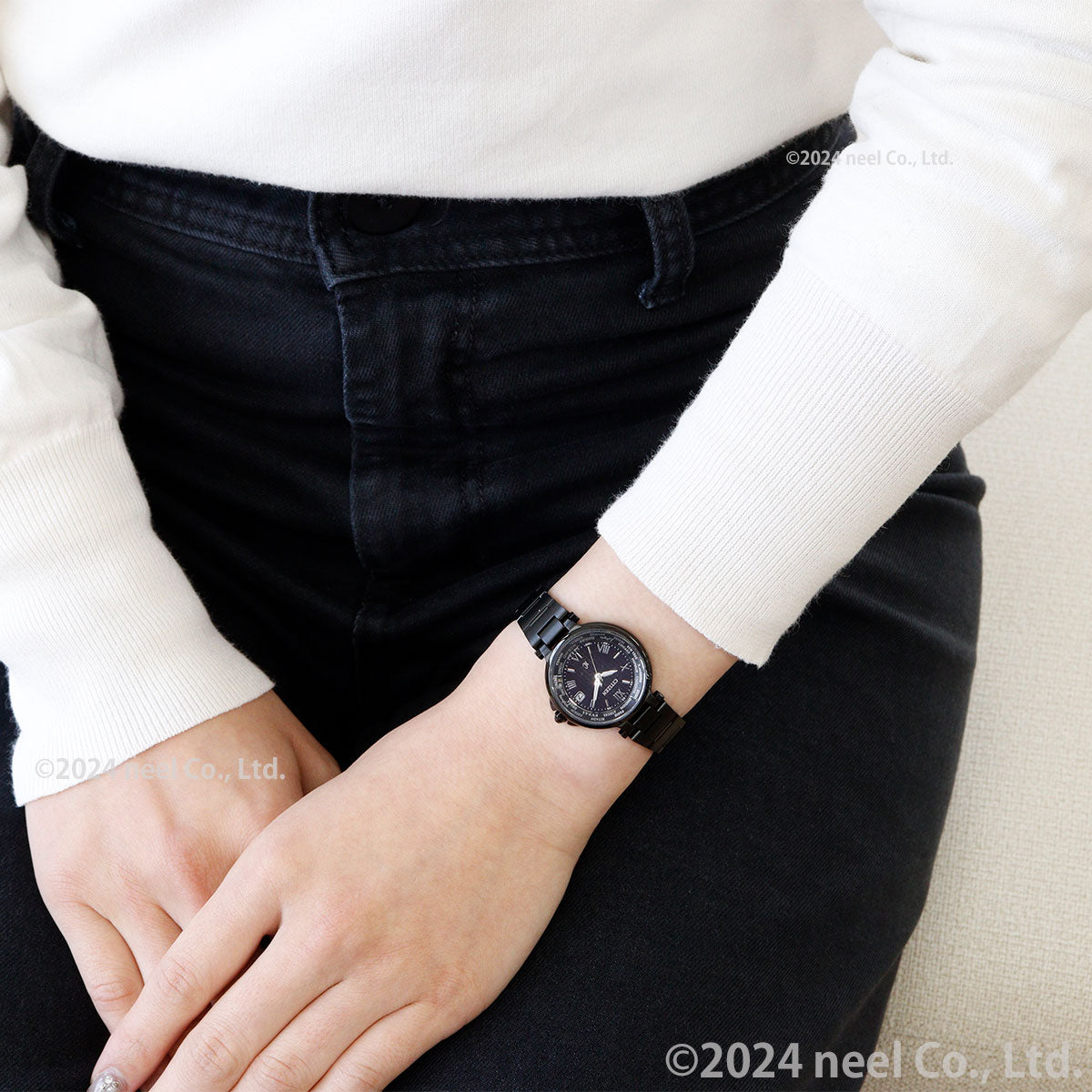 シチズン クロスシー CITIZEN xC エコドライブ 電波時計 ハッピーフライト 限定モデル 腕時計 レディース basic collection EC1016-51E【2025 新作】