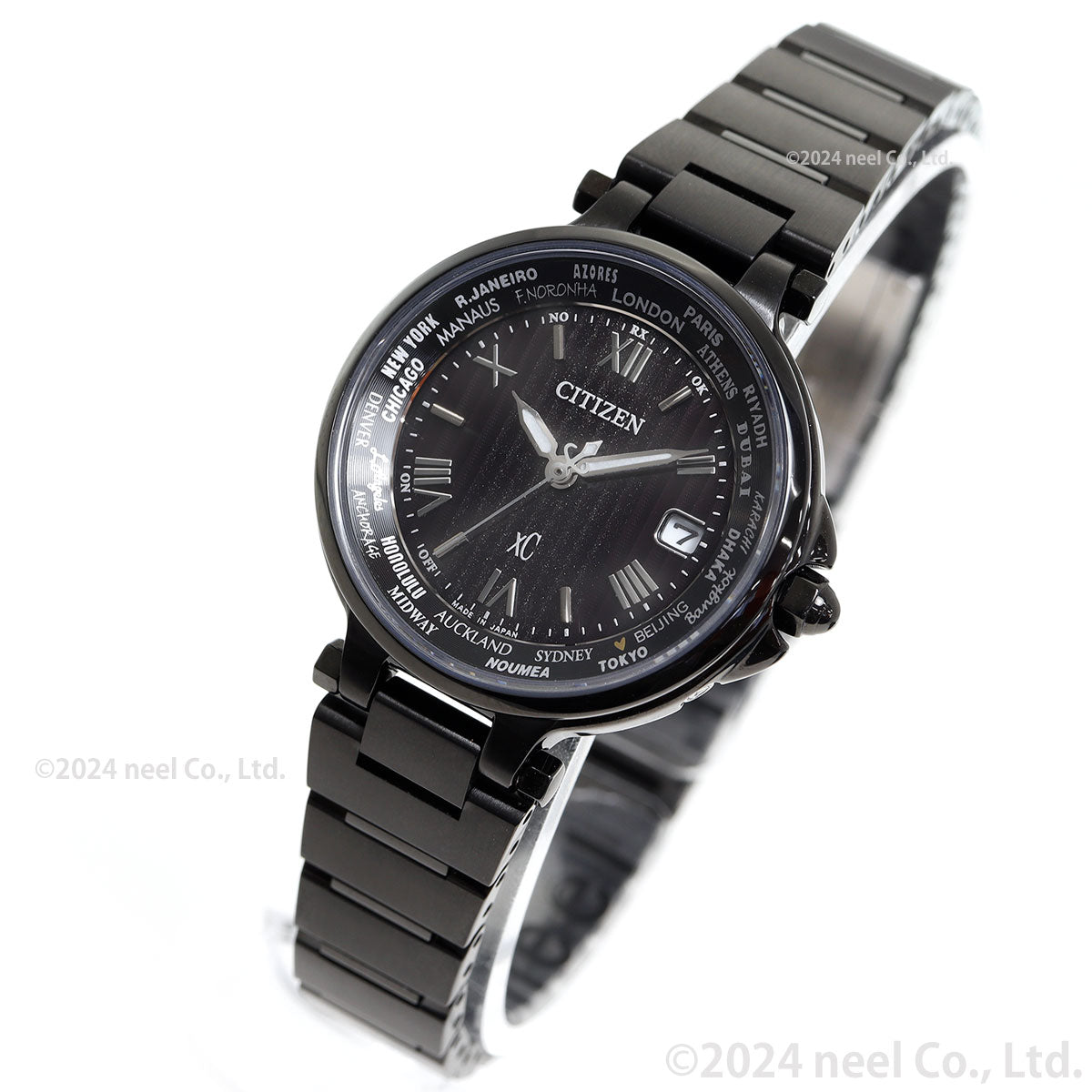 シチズン クロスシー CITIZEN xC エコドライブ 電波時計 ハッピーフライト 限定モデル 腕時計 レディース basic collection EC1016-51E【2025 新作】