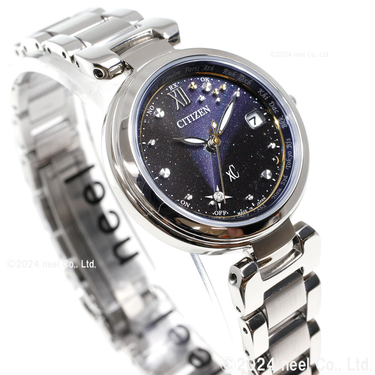 シチズン クロスシー CITIZEN xC エコドライブ 電波時計 ハッピーフライト 限定モデル 腕時計 レディース basic collection EC1030-76E【2024 新作】