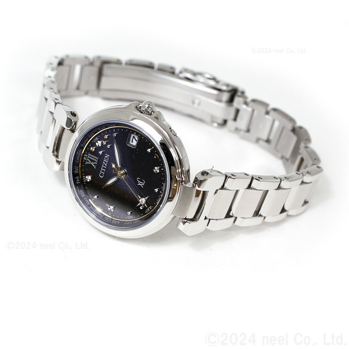 シチズン クロスシー CITIZEN xC エコドライブ 電波時計 ハッピーフライト 限定モデル 腕時計 レディース basic collection EC1030-76E【2024 新作】