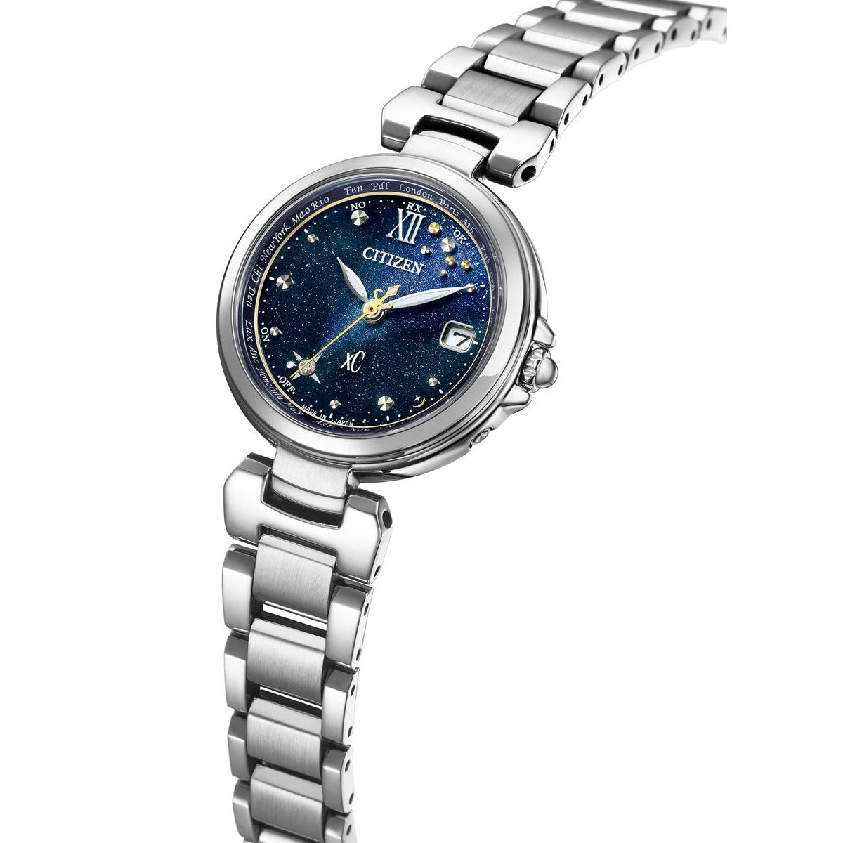 シチズン クロスシー CITIZEN xC エコドライブ 電波時計 ハッピーフライト 限定モデル 腕時計 レディース basic collection EC1030-76E【2024 新作】