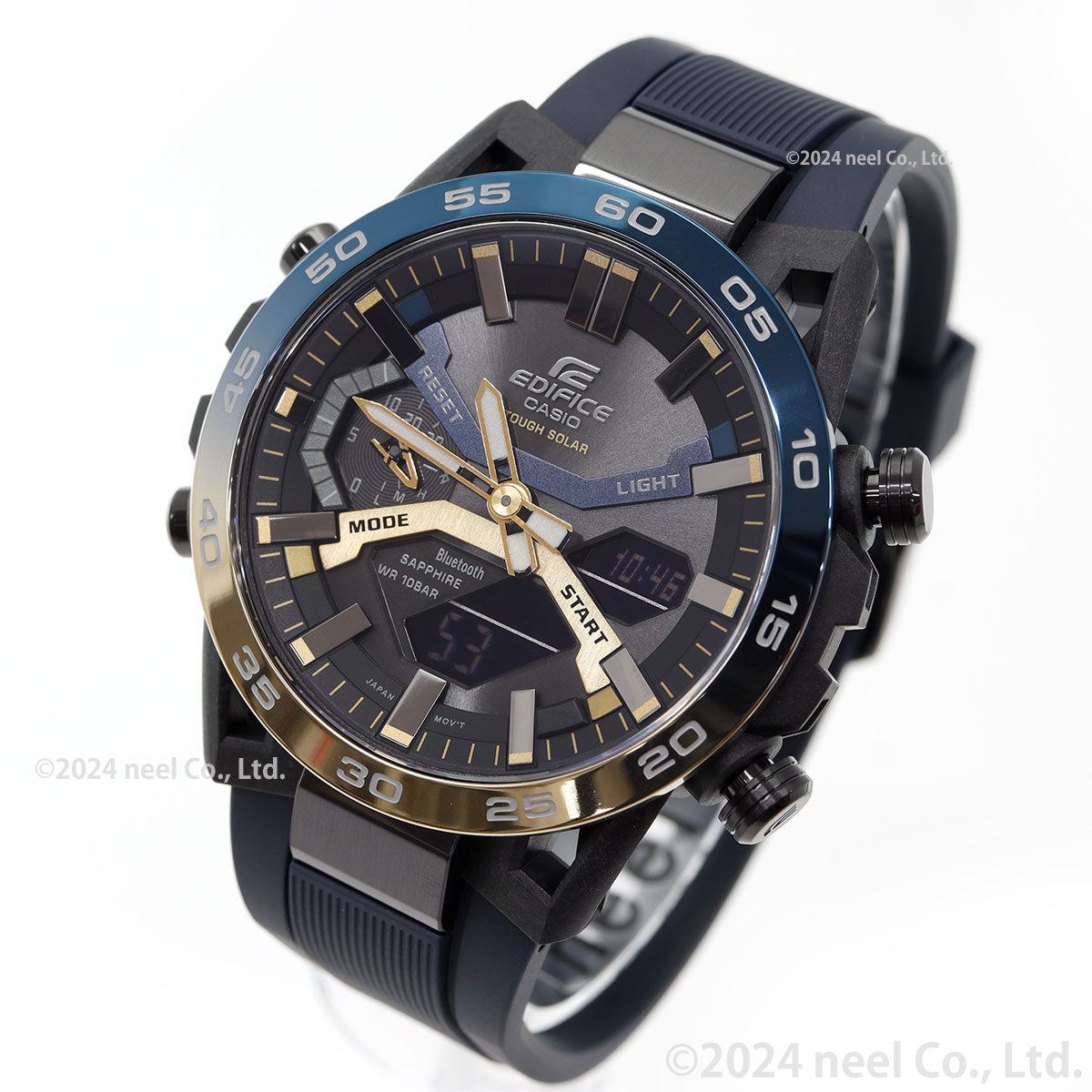 カシオ エディフィス CASIO EDIFICE ソーラー 腕時計 メンズ タフソーラー クロノグラフ ECB-2000YNP-1AJF Nighttime Drive Series スマートフォンリンク【2024 新作】