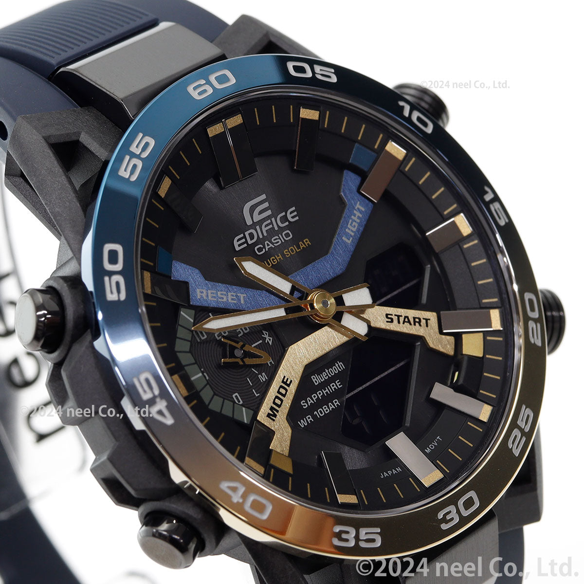 カシオ エディフィス CASIO EDIFICE ソーラー 腕時計 メンズ タフソーラー クロノグラフ ECB-2000YNP-1AJF Nighttime Drive Series スマートフォンリンク【2024 新作】