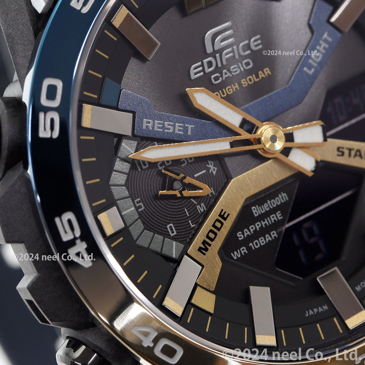 カシオ エディフィス CASIO EDIFICE ソーラー 腕時計 メンズ タフソーラー クロノグラフ ECB-2000YNP-1AJF Nighttime Drive Series スマートフォンリンク【2024 新作】