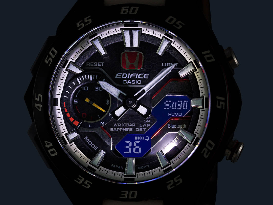 カシオ エディフィス CASIO EDIFICE Honda TYPE R Edition ECB-2200HTR-1AJR アナデジ 限定モデル 腕時計 メンズ クロノグラフ スマートフォンリンク 赤バッジ