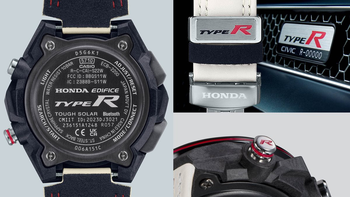 カシオ エディフィス CASIO EDIFICE Honda TYPE R Edition ECB-2200HTR-1AJR アナデジ 限定モデル 腕時計 メンズ クロノグラフ スマートフォンリンク 赤バッジ