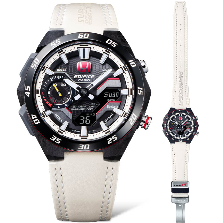 カシオ エディフィス CASIO EDIFICE Honda TYPE R Edition ECB-2200HTR-1AJR アナデジ 限定モデル 腕時計 メンズ クロノグラフ スマートフォンリンク 赤バッジ