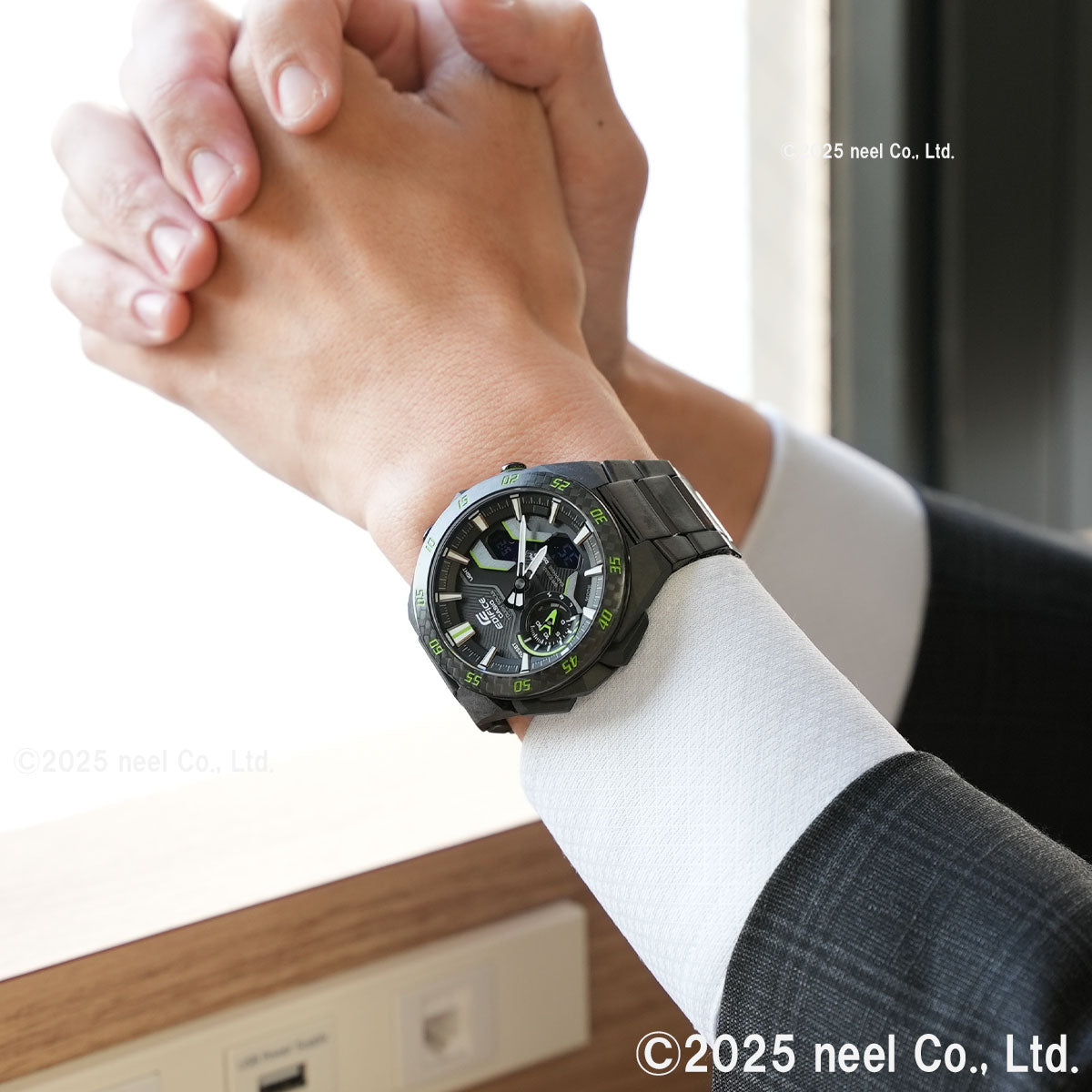 カシオ エディフィス CASIO EDIFICE WINDFLOW ECB-2200YRC-1A3JF アナデジ 腕時計 メンズ クロノグラフ ウィンドフロウ スマートフォンリンク【2025 新作】