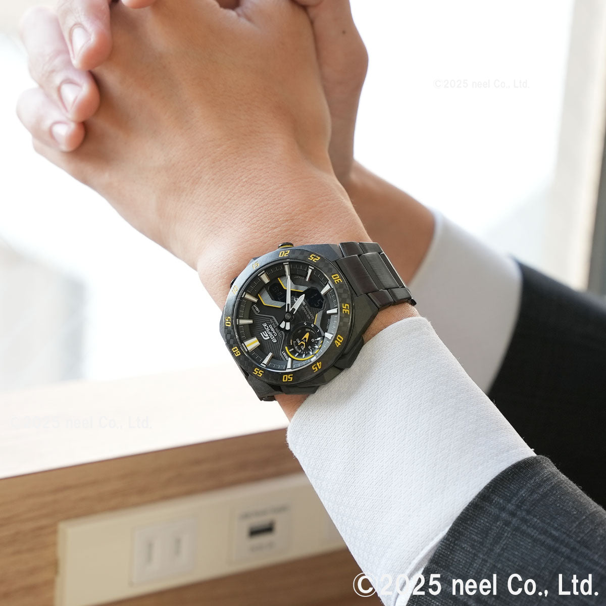 カシオ エディフィス CASIO EDIFICE WINDFLOW ECB-2200YRC-1A9JF アナデジ 腕時計 メンズ クロノグラフ ウィンドフロウ スマートフォンリンク【2025 新作】