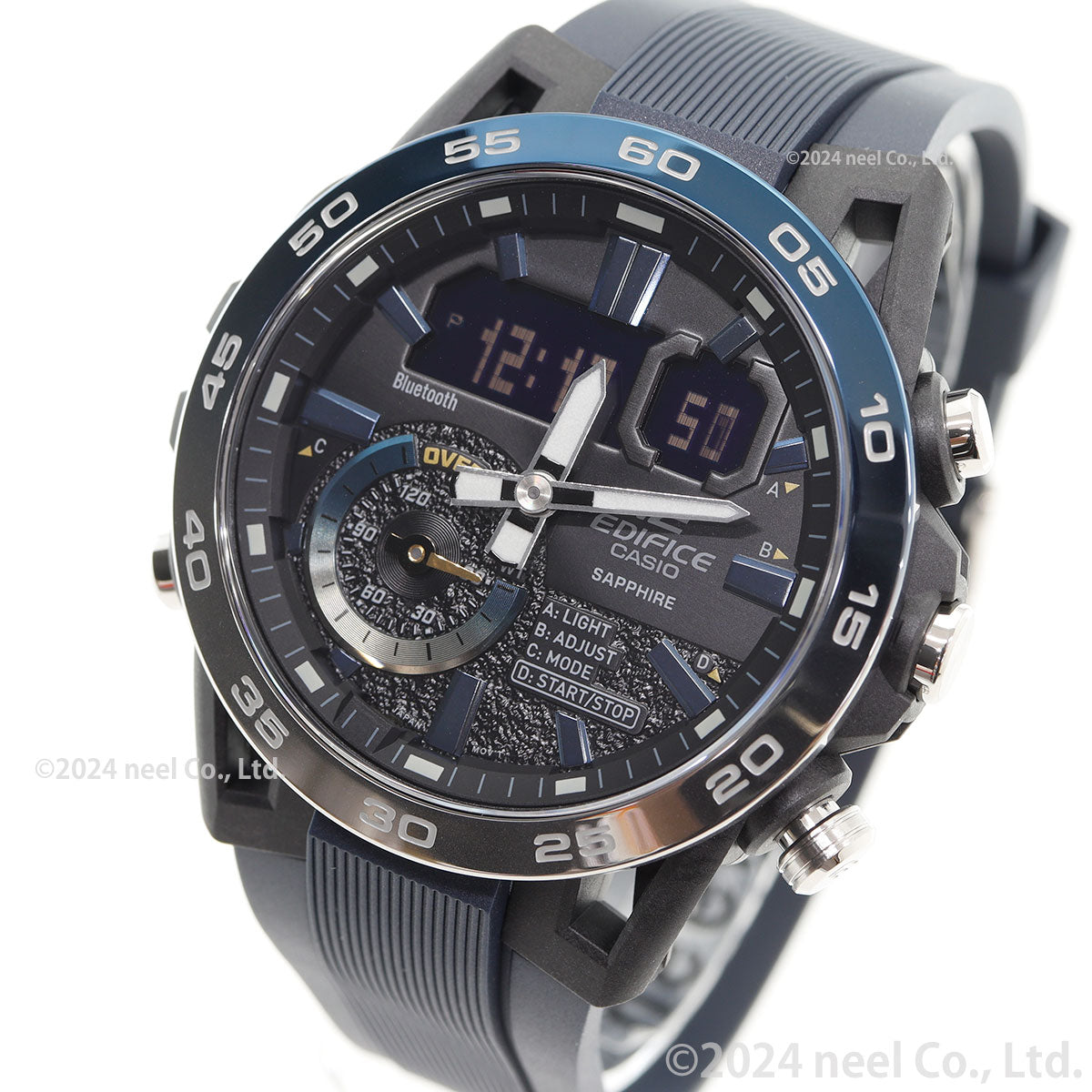 カシオ エディフィス CASIO EDIFICE 腕時計 メンズ クロノグラフ ECB-40YNP-1AJF Nighttime Drive Series スマートフォンリンク【2024 新作】