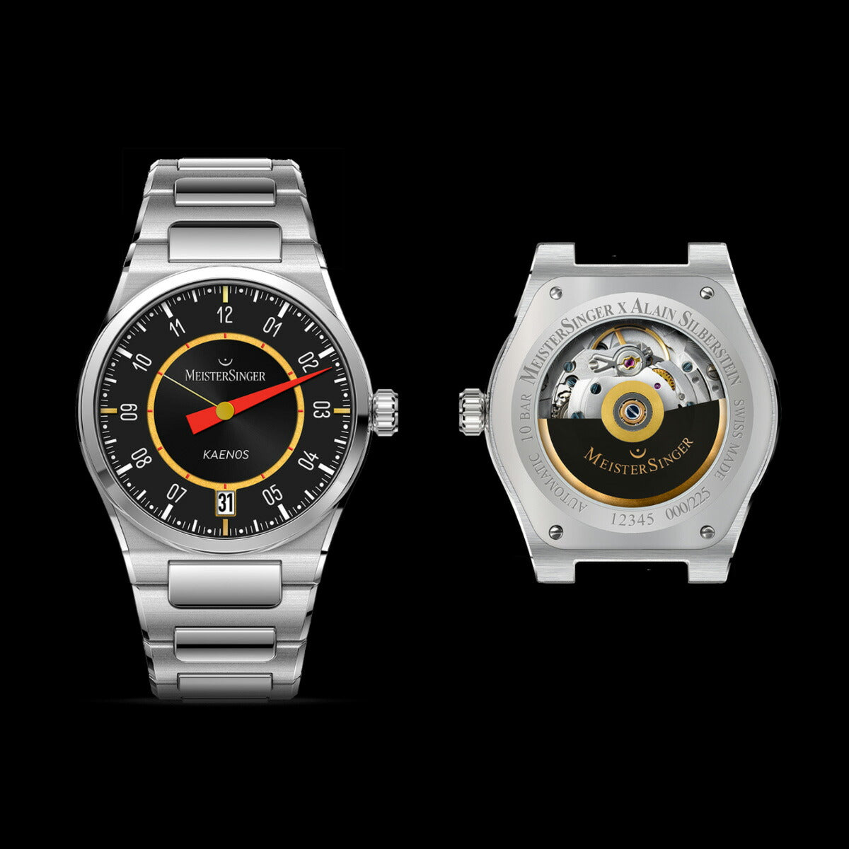 マイスタージンガー MeisterSinger アラン・シルベスタイン エディション カエノス グランドデイト 自動巻き 腕時計 ED-KSGD-AS2025【2025 新作】