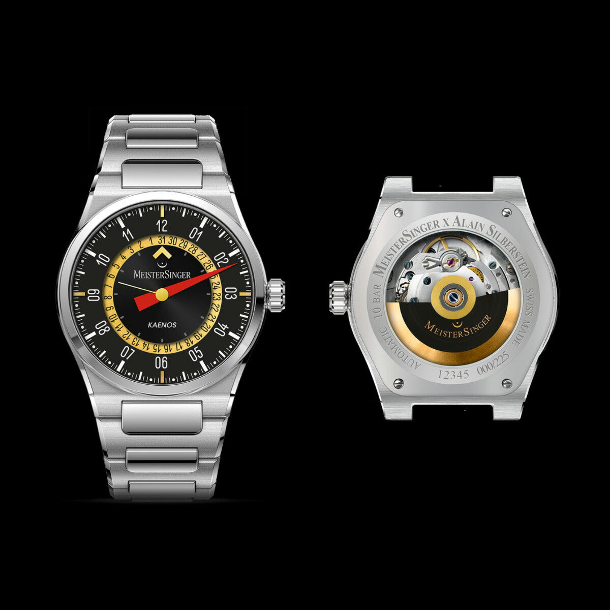 マイスタージンガー MeisterSinger アラン・シルベスタイン エディション カエノス オープンデイト 自動巻き 腕時計 ED-KSOD-AS2025【2025 新作】
