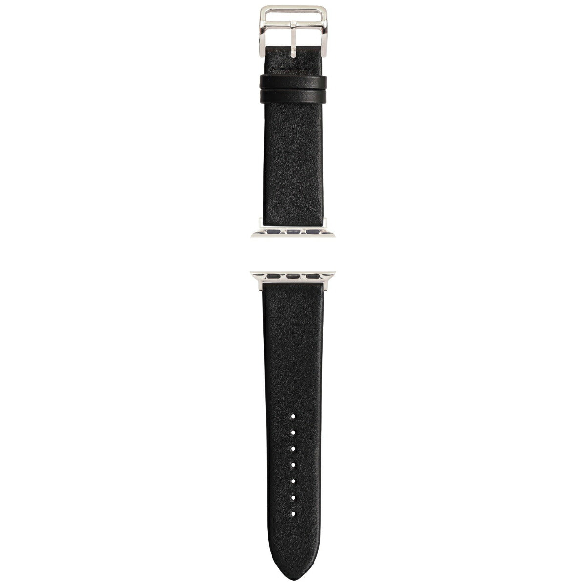 マネッタ ディ メーラ Manetta di mela アップルウォッチ Apple Watch 替えバンド ベルト メンズ レディース トレソー イタリアレザー 22mm ジェットブラック/シルバー EFA-A-S22