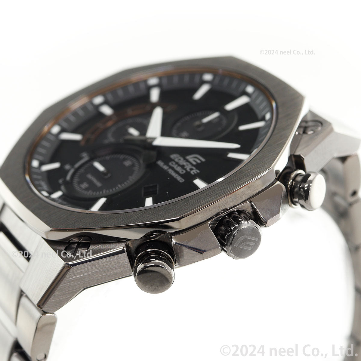カシオ エディフィス CASIO EDIFICE ソーラー 腕時計 メンズ クロノグラフ Slim and Solar EFS-S570YDC-1AJF