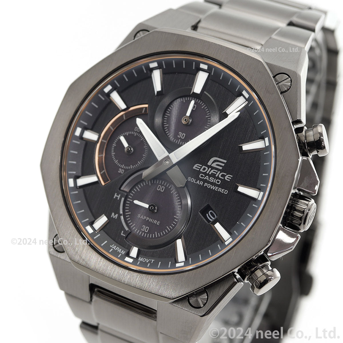 カシオ エディフィス CASIO EDIFICE ソーラー 腕時計 メンズ クロノグラフ Slim and Solar EFS-S570YDC-1AJF