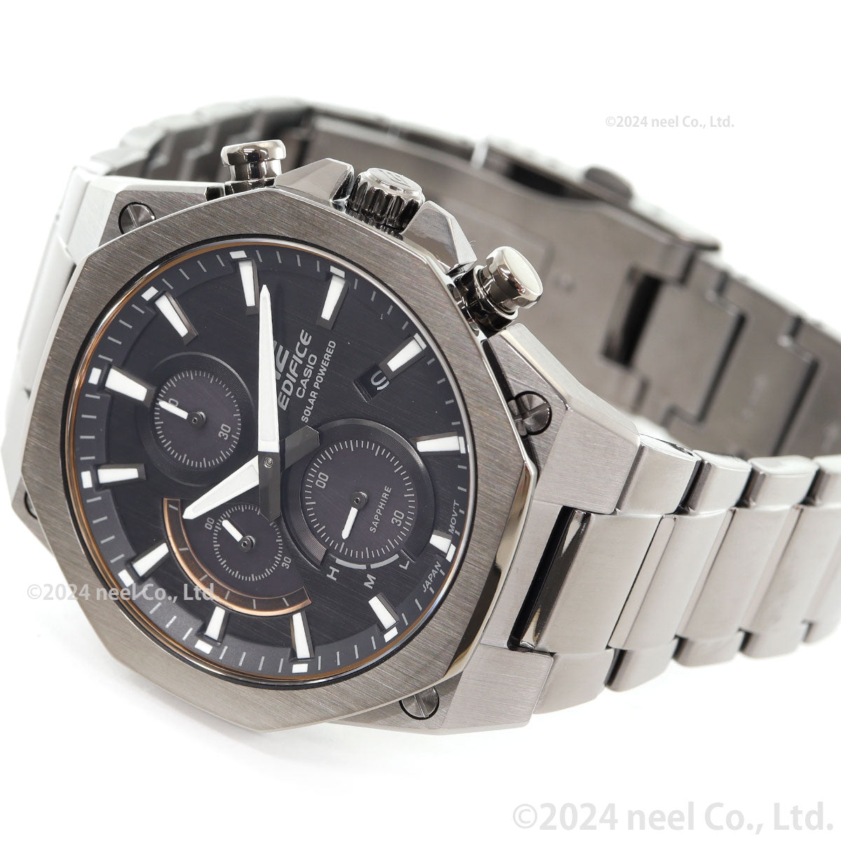 カシオ エディフィス CASIO EDIFICE ソーラー 腕時計 メンズ クロノグラフ Slim and Solar EFS-S570YDC-1AJF