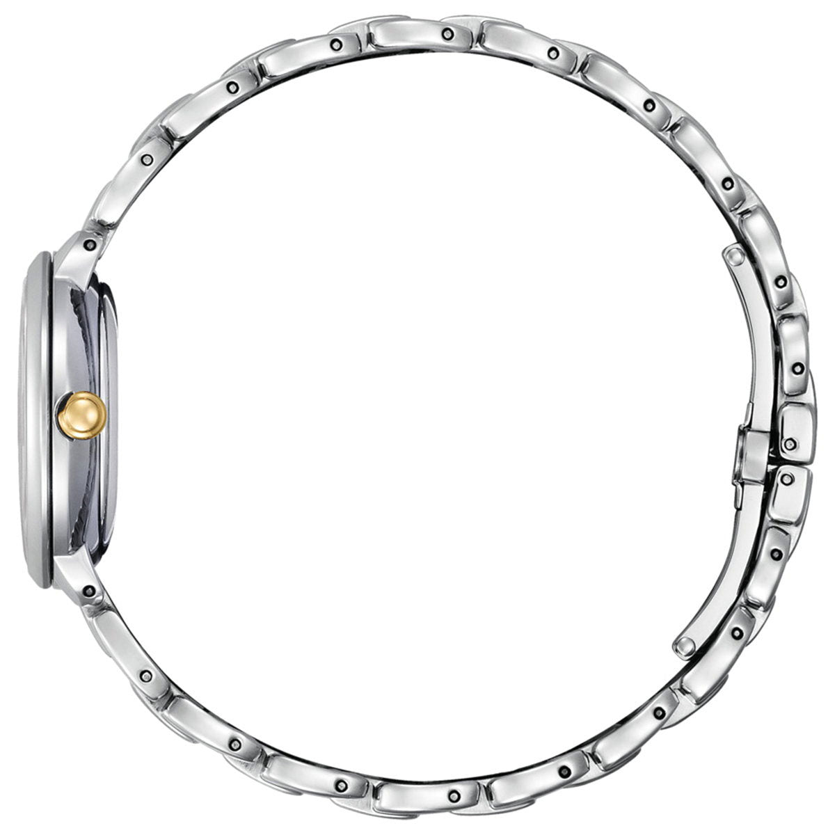 シチズン エル CITIZEN L エコドライブ 腕時計 レディース EM0927-87Y 白蝶貝文字板 ROUND Collection ピンク色のダリアの花言葉 「気品」