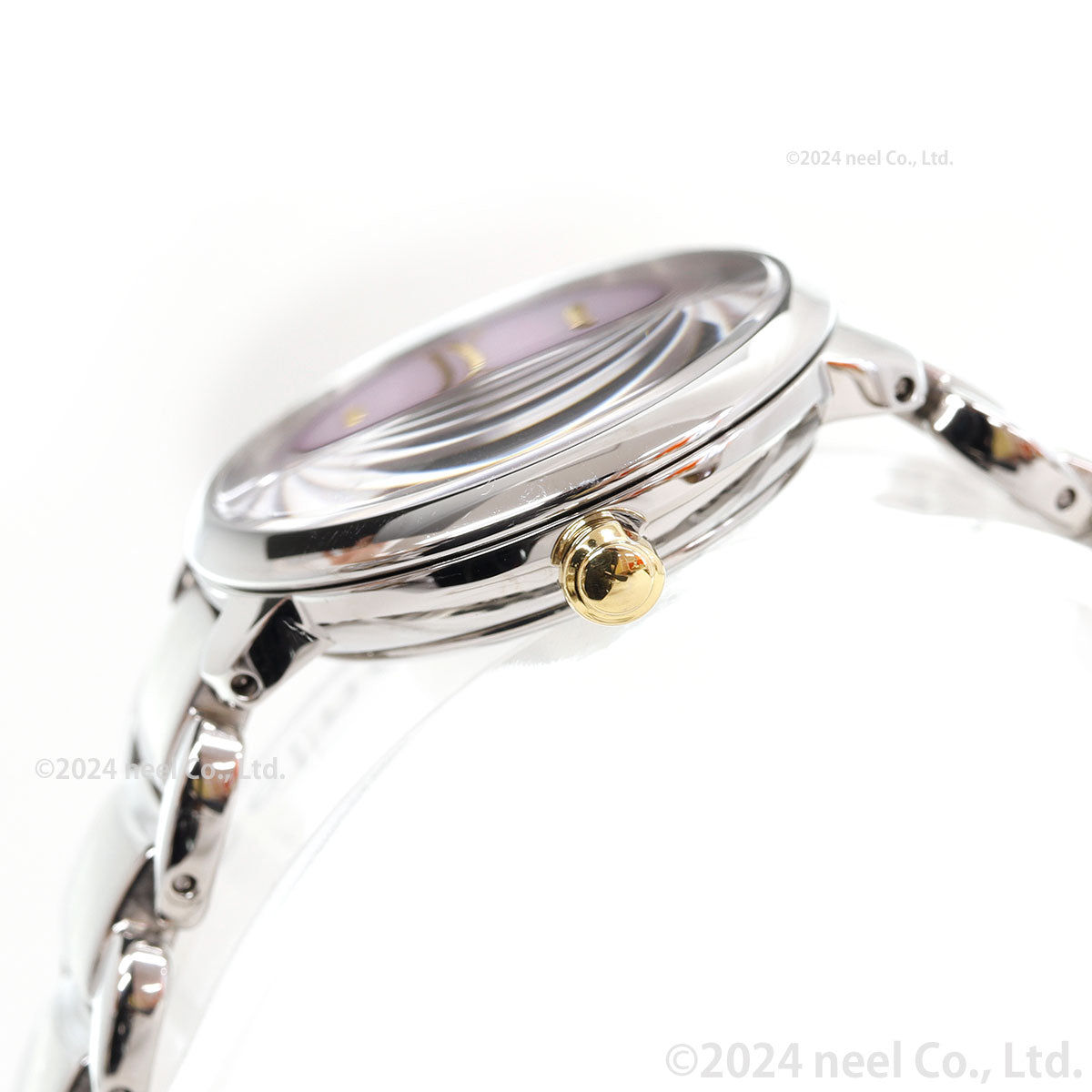 シチズン エル CITIZEN L エコドライブ 腕時計 レディース EM0927-87Y 白蝶貝文字板 ROUND Collection ピンク色のダリアの花言葉 「気品」