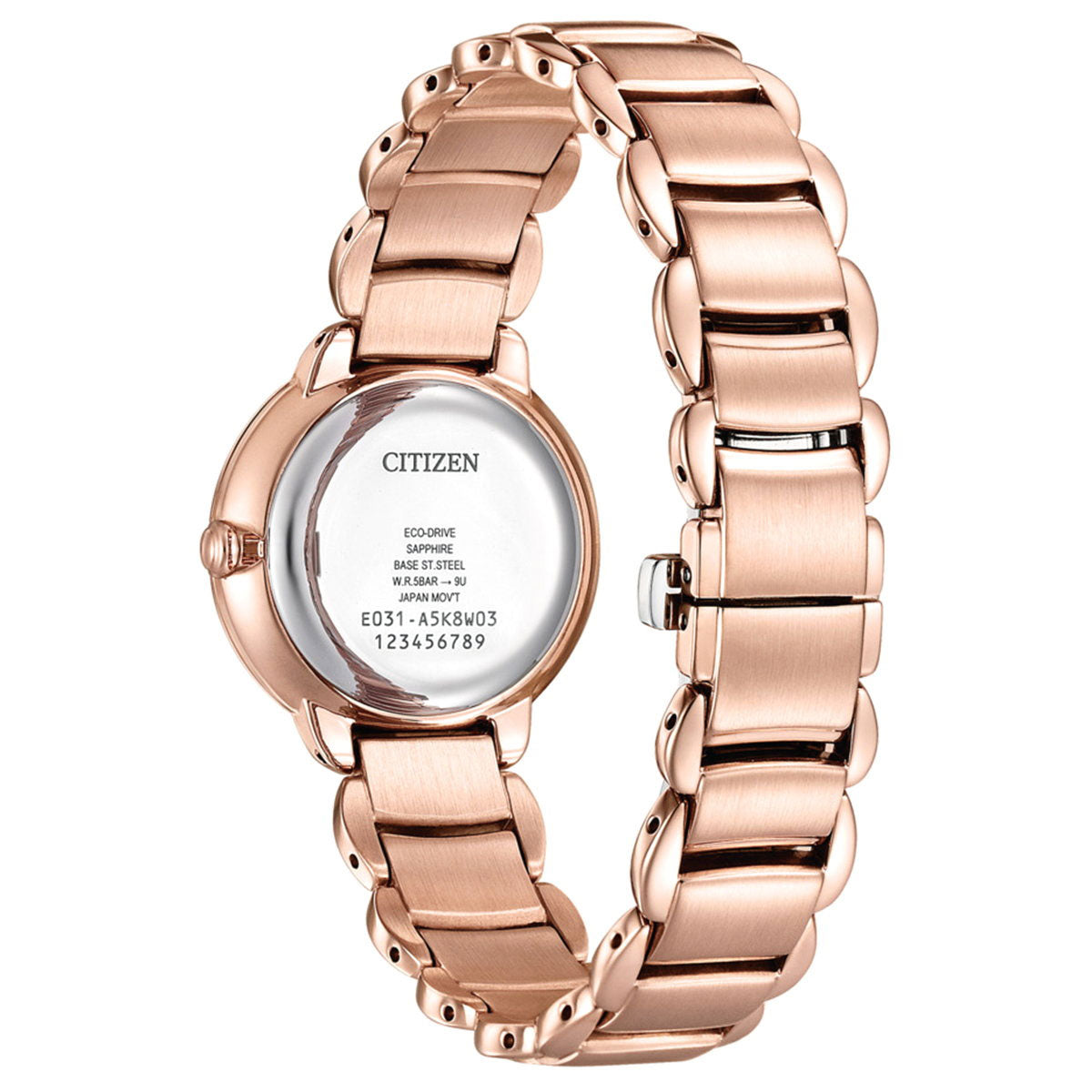 シチズン エル CITIZEN L エコドライブ 腕時計 レディース EM0928-84D 白蝶貝文字板 ROUND Collection ピンクやオレンジ色のダリアの花言葉 「優雅さ」