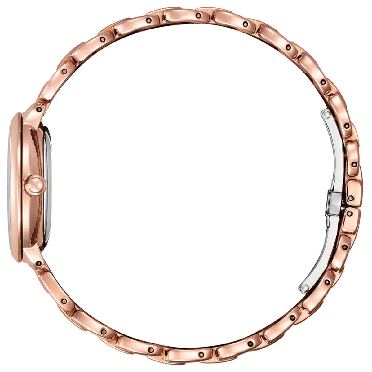 シチズン エル CITIZEN L エコドライブ 腕時計 レディース EM0928-84D 白蝶貝文字板 ROUND Collection ピンクやオレンジ色のダリアの花言葉 「優雅さ」