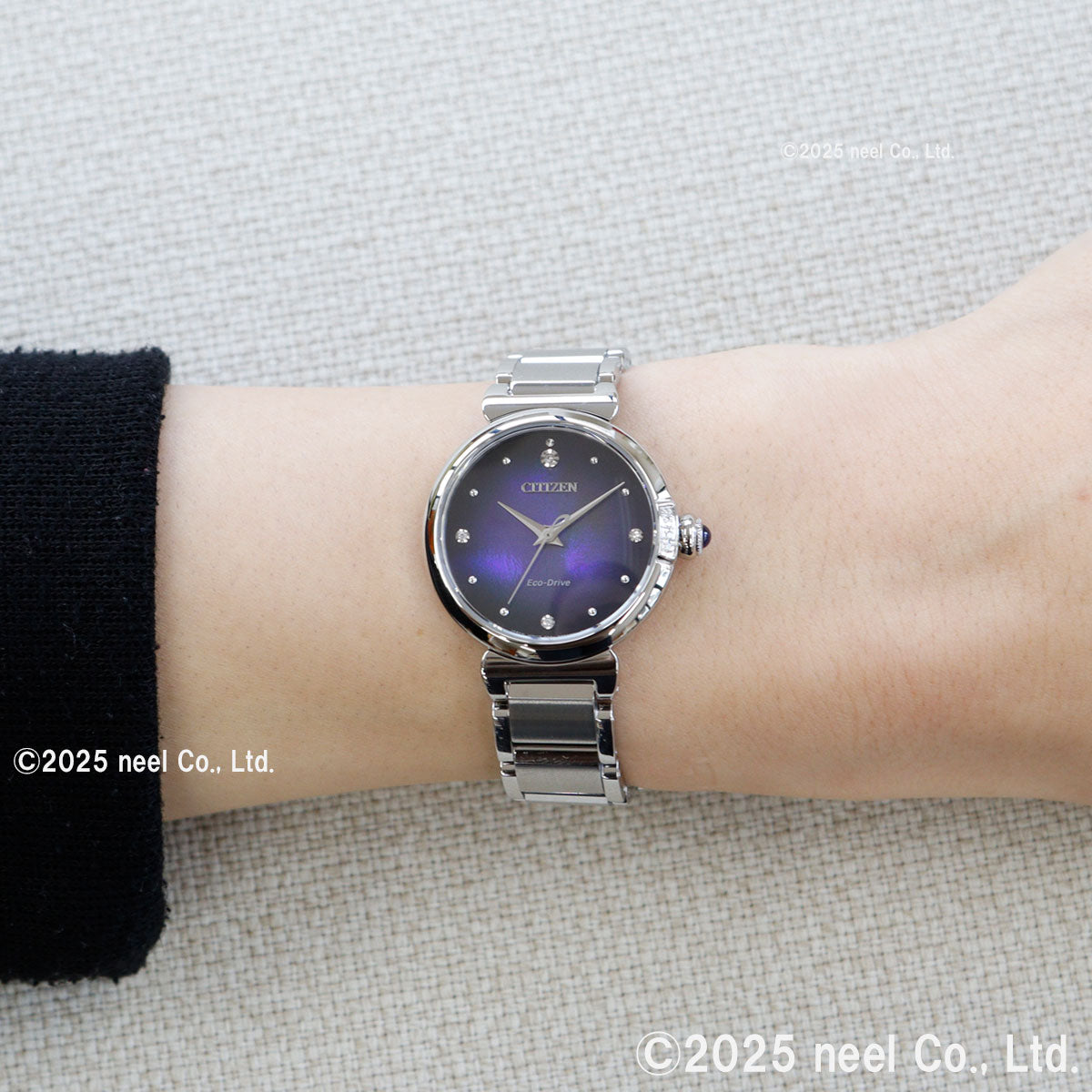 シチズン エル CITIZEN L エコドライブ 限定モデル 腕時計 レディース EM1060-87L ROUND Collection UNITE with BLUE【2025 新作】