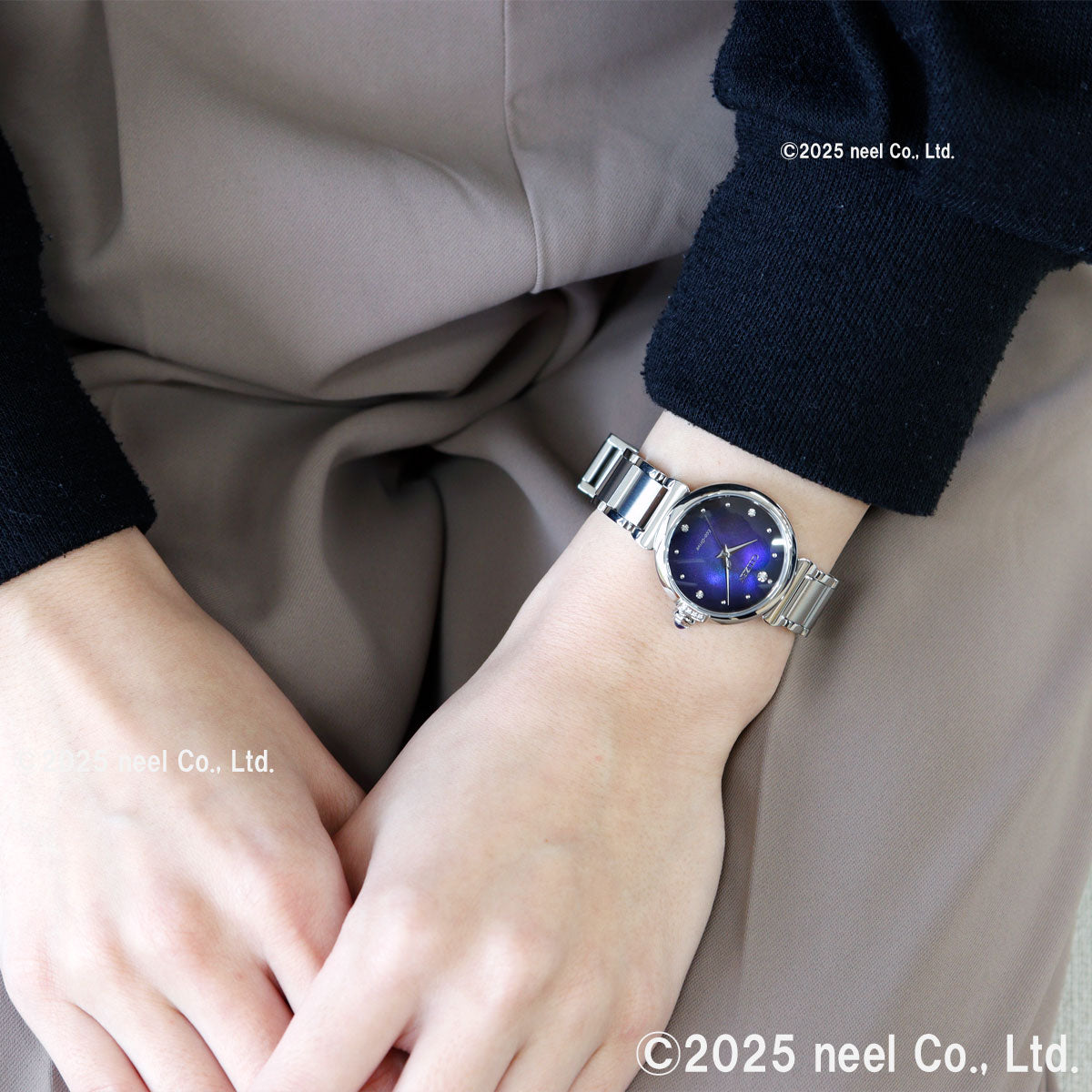 シチズン エル CITIZEN L エコドライブ 限定モデル 腕時計 レディース EM1060-87L ROUND Collection UNITE with BLUE【2025 新作】