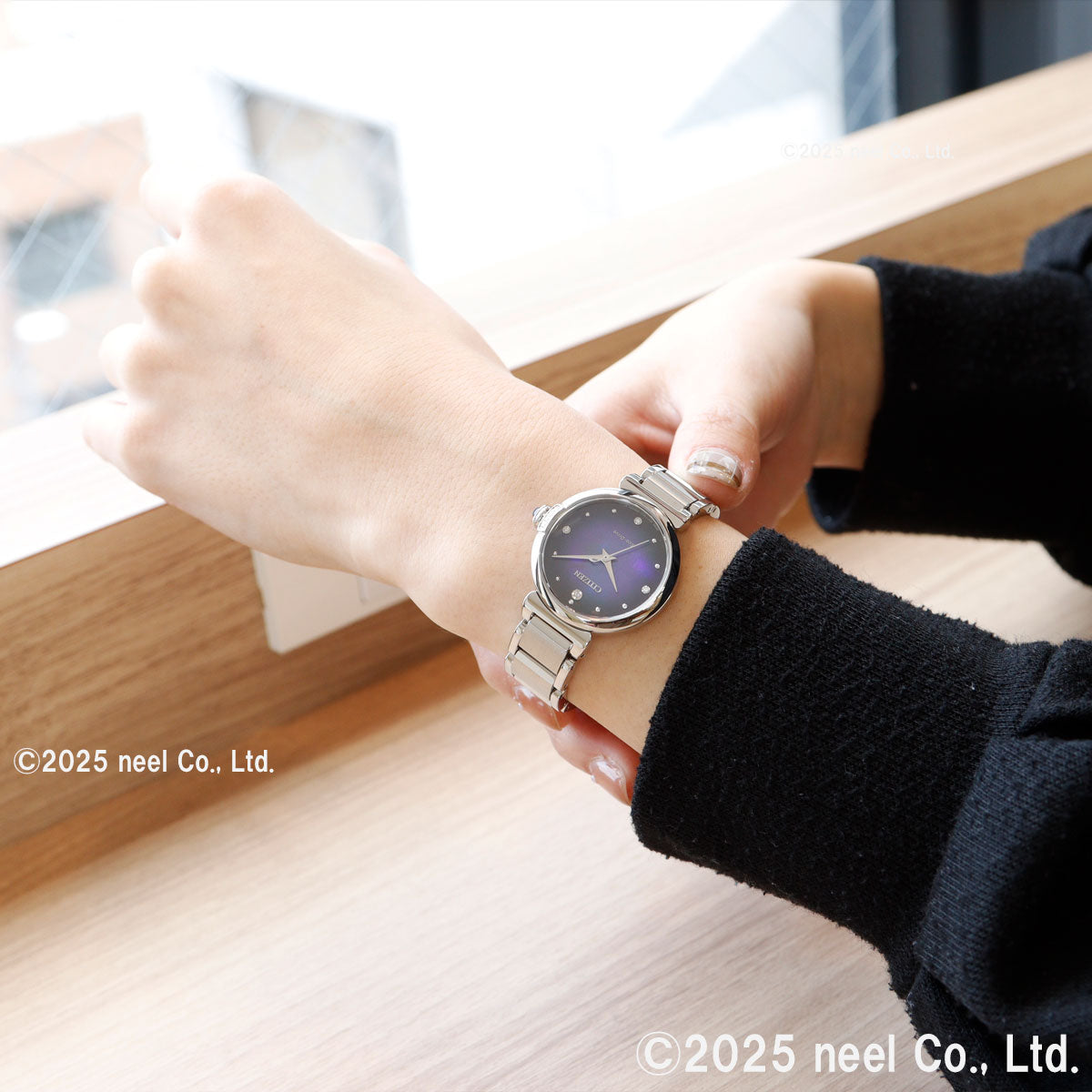 シチズン エル CITIZEN L エコドライブ 限定モデル 腕時計 レディース EM1060-87L ROUND Collection UNITE with BLUE【2025 新作】