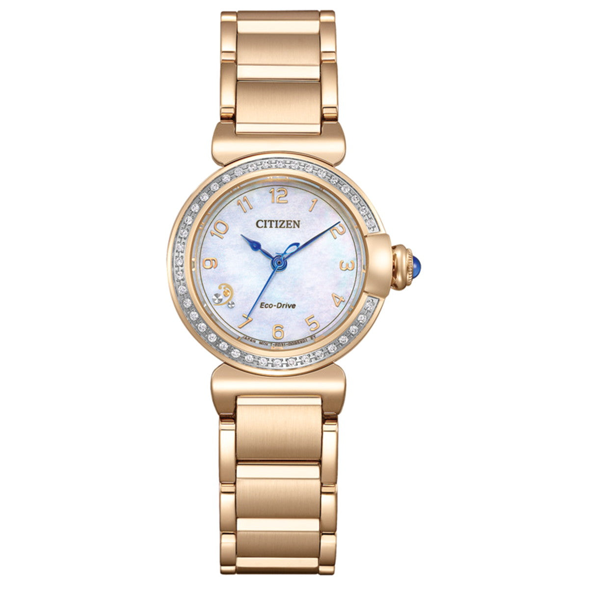 シチズン エル CITIZEN L エコドライブ 腕時計 レディース EM1123-89D 白蝶貝文字板 ROUND Collection スズラン モチーフ【2024 新作】