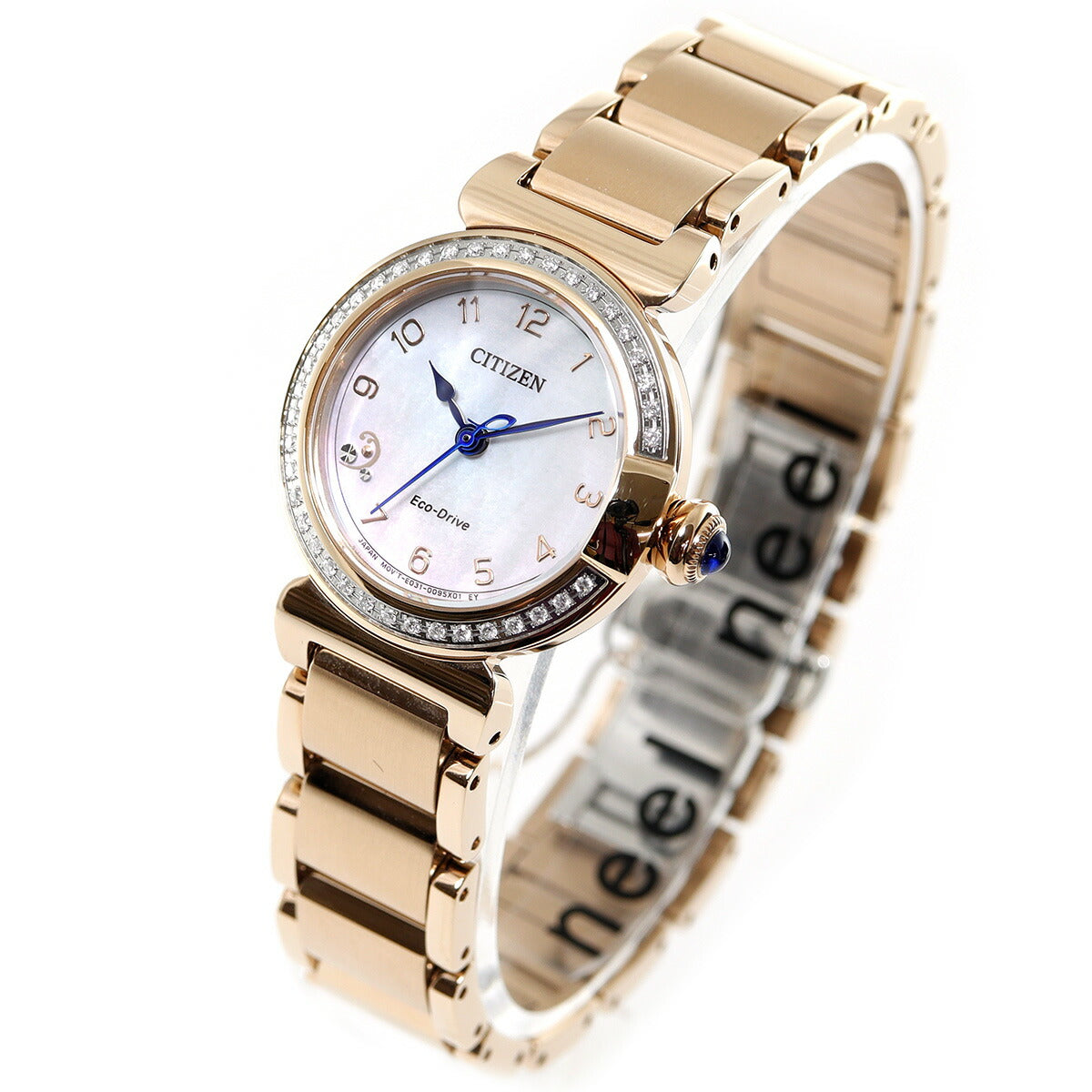 シチズン エル CITIZEN L エコドライブ 腕時計 レディース EM1123-89D 白蝶貝文字板 ROUND Collection スズラン モチーフ【2024 新作】