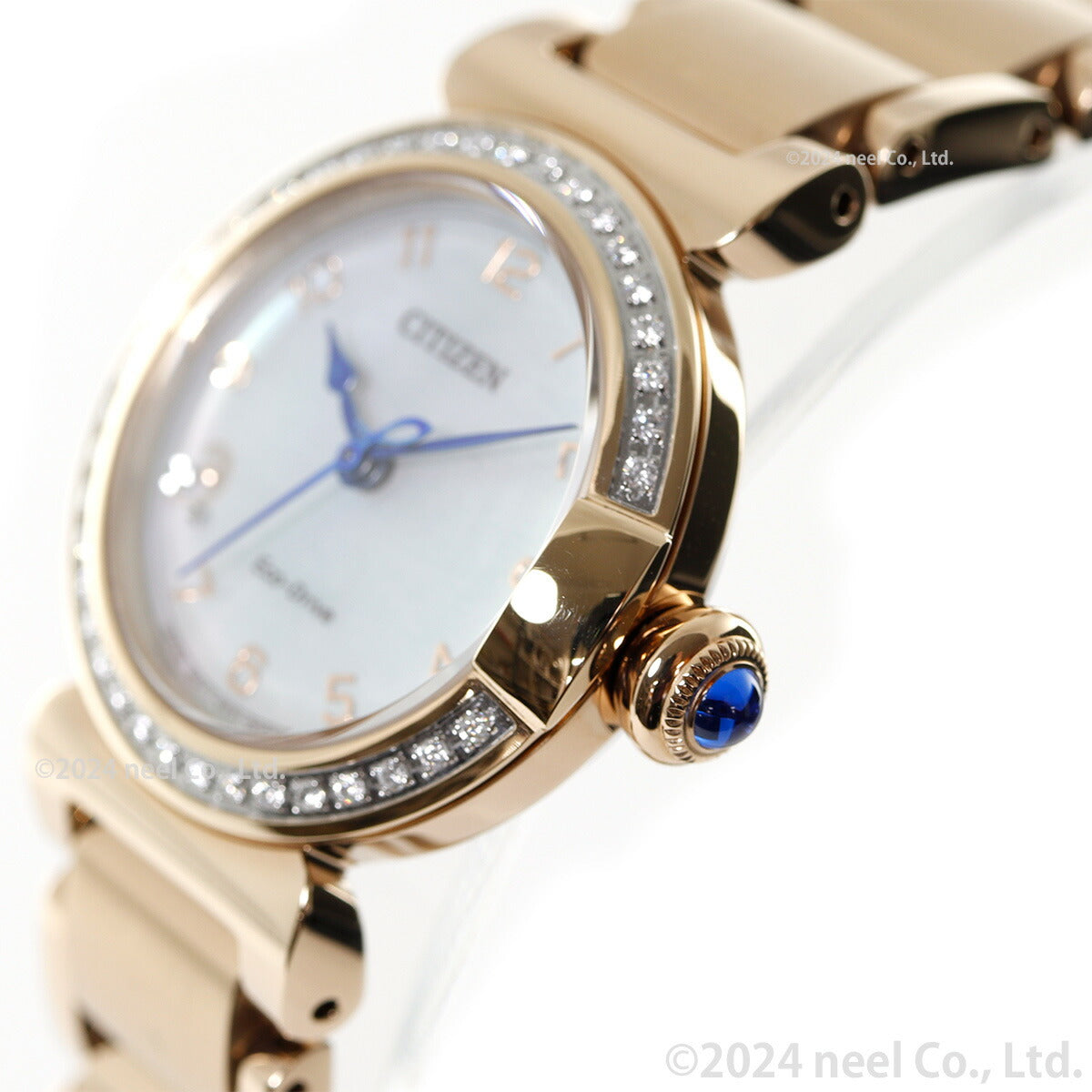 シチズン エル CITIZEN L エコドライブ 腕時計 レディース EM1123-89D 白蝶貝文字板 ROUND Collection スズラン モチーフ【2024 新作】