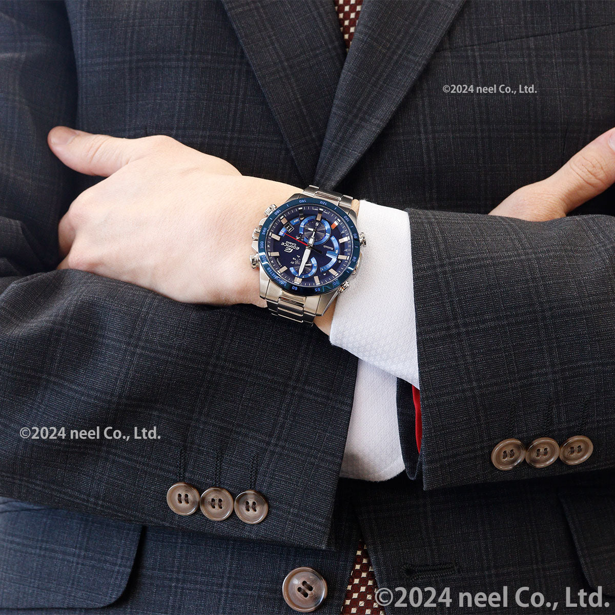 カシオ エディフィス CASIO EDIFICE Bluetooth ブルートゥース 対応 ソーラー 腕時計 メンズ EQB-900DB-2AJF