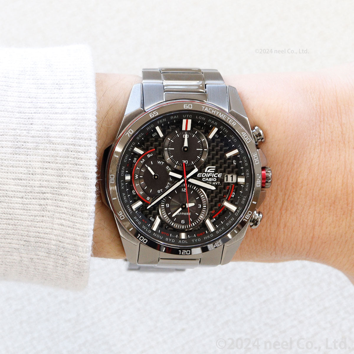 カシオ エディフィス CASIO EDIFICE 電波 ソーラー 電波時計 腕時計 メンズ タフソーラー クロノグラフ EQW-A2000DC-1AJF