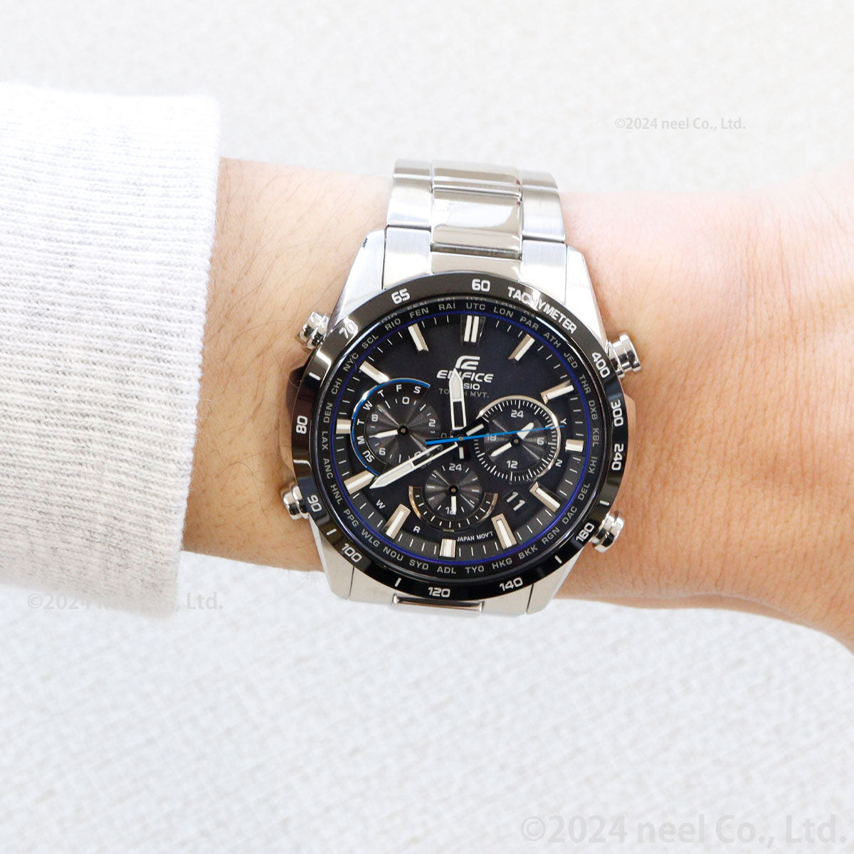 カシオ エディフィス CASIO EDIFICE 電波 ソーラー 電波時計 腕時計 メンズ タフソーラー クロノグラフ EQW-T650DB-1AJF