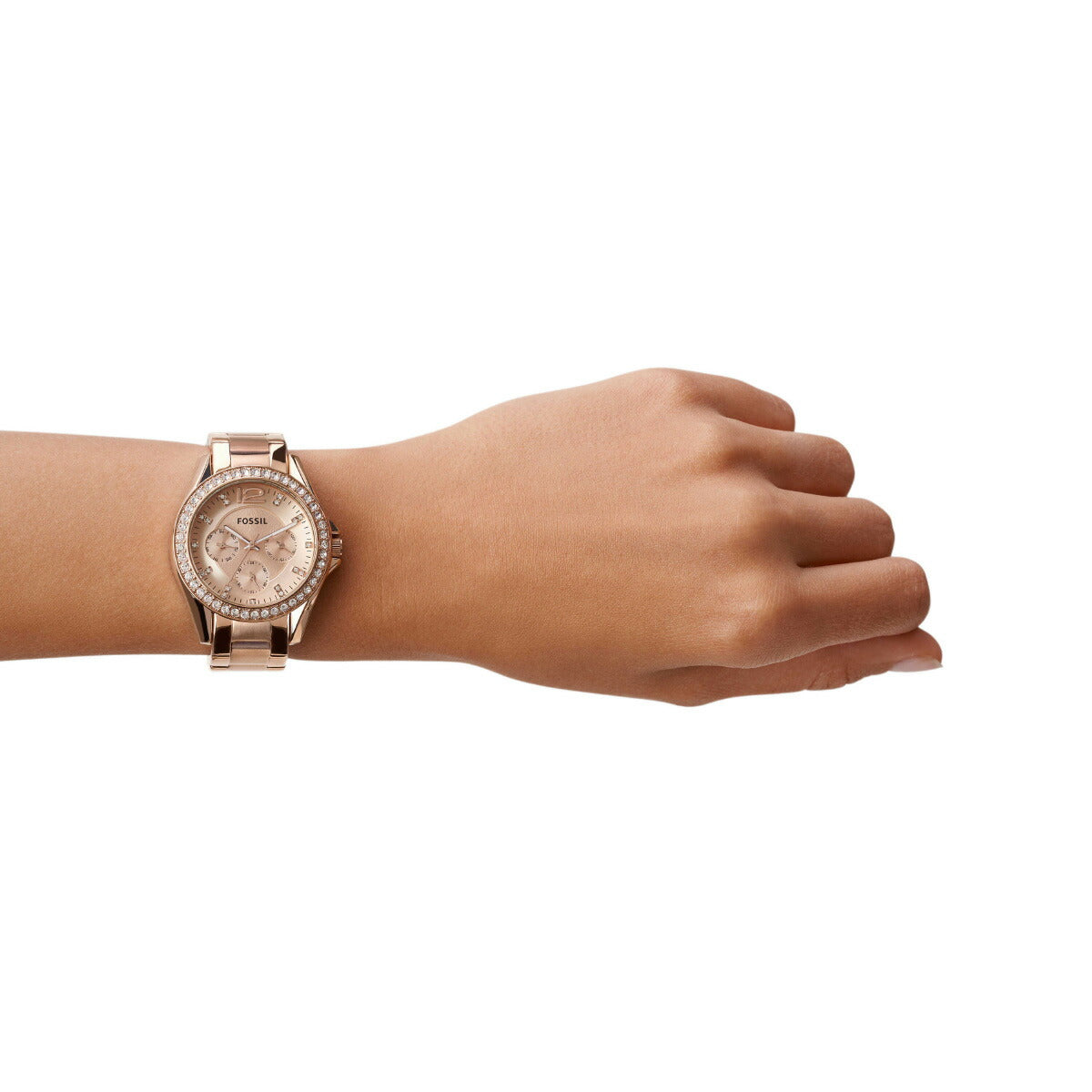 フォッシル FOSSIL 腕時計 レディース RILEY マルチファンクション ローズゴールドトーン ステンレススチールウォッチ ES2811