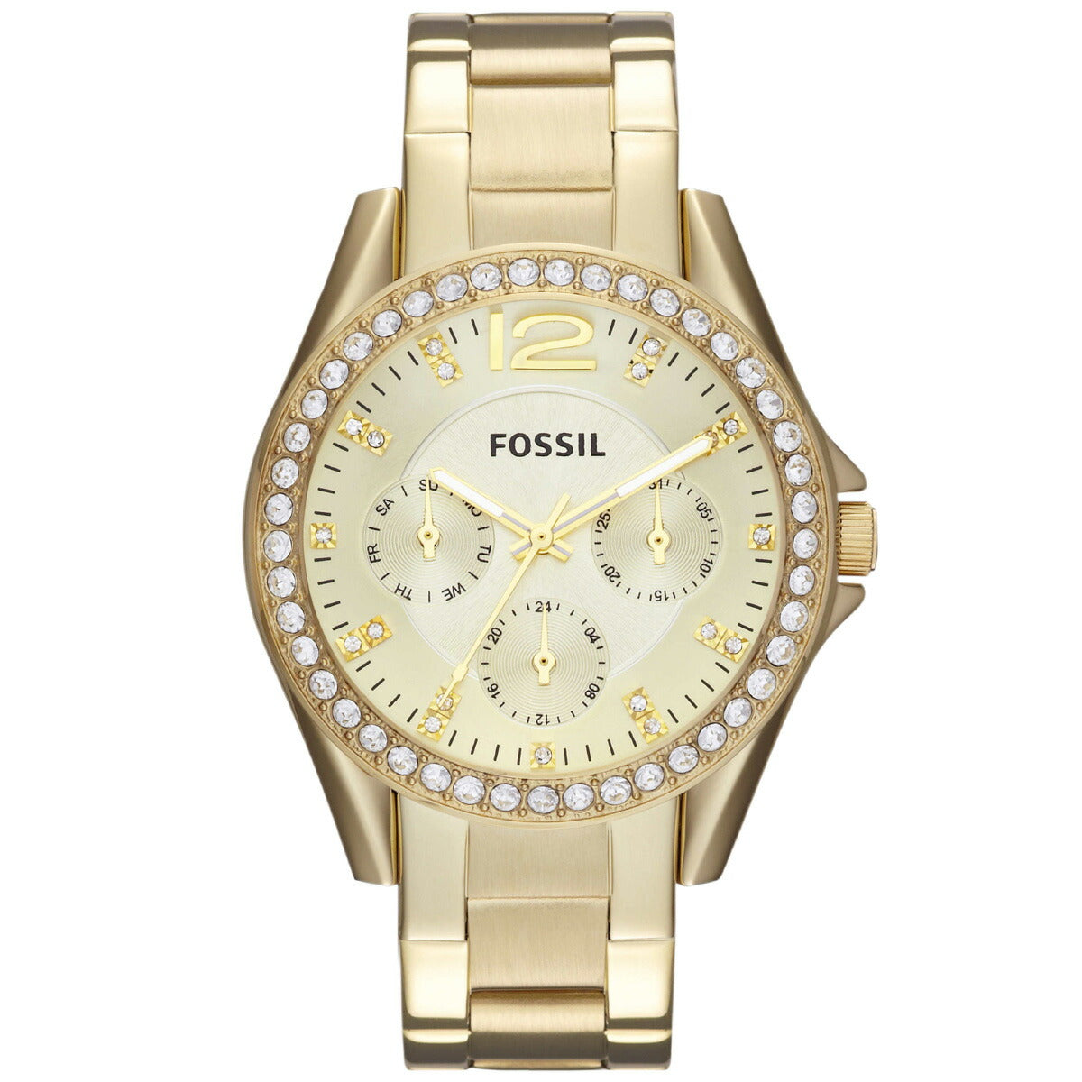 フォッシル FOSSIL 腕時計 レディース RILEY マルチファンクション ゴールドトーン ステンレススチールウォッチ ES3203