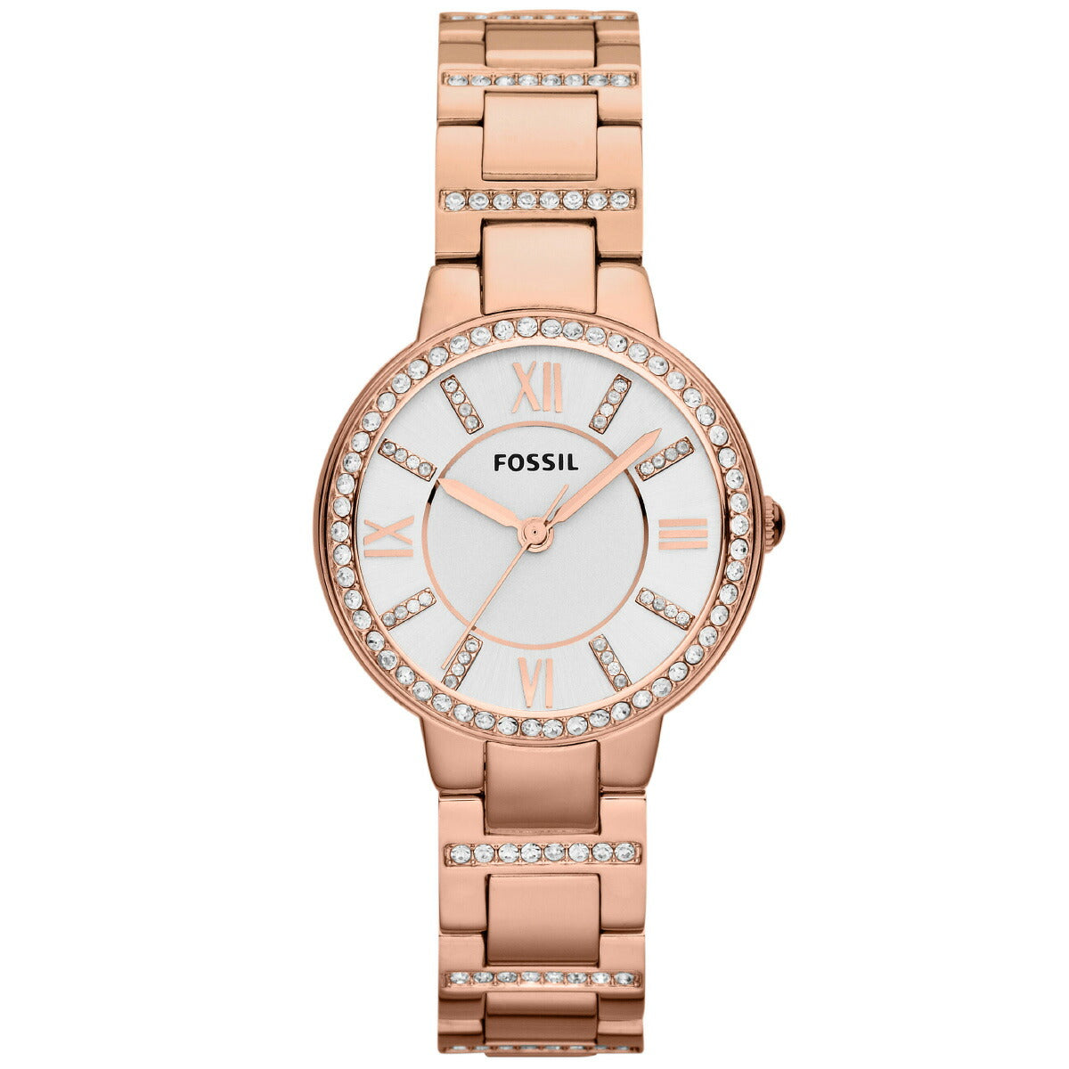 フォッシル FOSSIL 腕時計 レディース VIRGINIA ローズトーン ステンレススチールウォッチ ES3284
