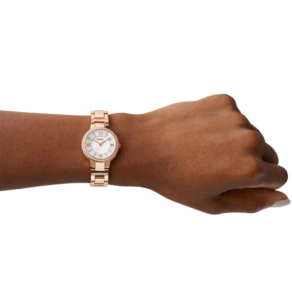フォッシル FOSSIL 腕時計 レディース VIRGINIA ローズトーン ステンレススチールウォッチ ES3284