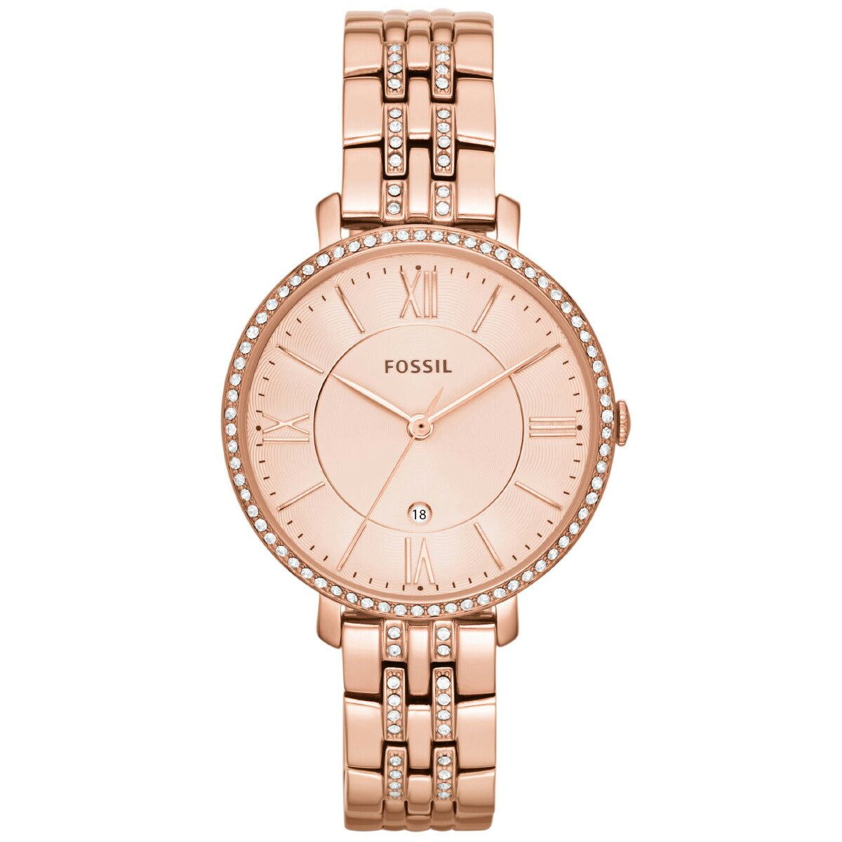 フォッシル FOSSIL 腕時計 レディース JACQUELINE 三針 ローズゴールドトーン ステンレススチールウォッチ ES3546