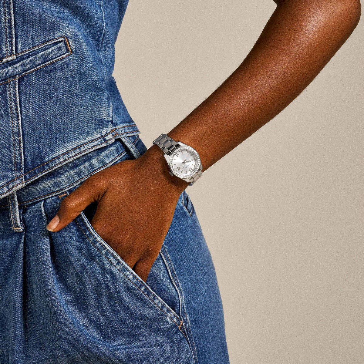 フォッシル FOSSIL 腕時計 レディース SCARLETTE MINI 三針デイト ステンレススチールウォッチ ES4317
