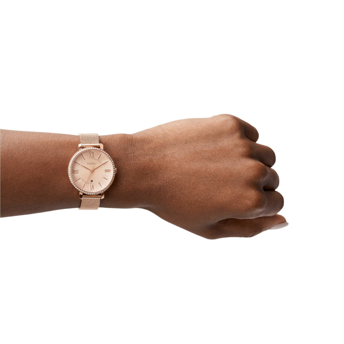 フォッシル FOSSIL 腕時計 レディース JACQUELINE 三針デイト ローズゴールドトーン ステンレススチールウォッチ ES4628