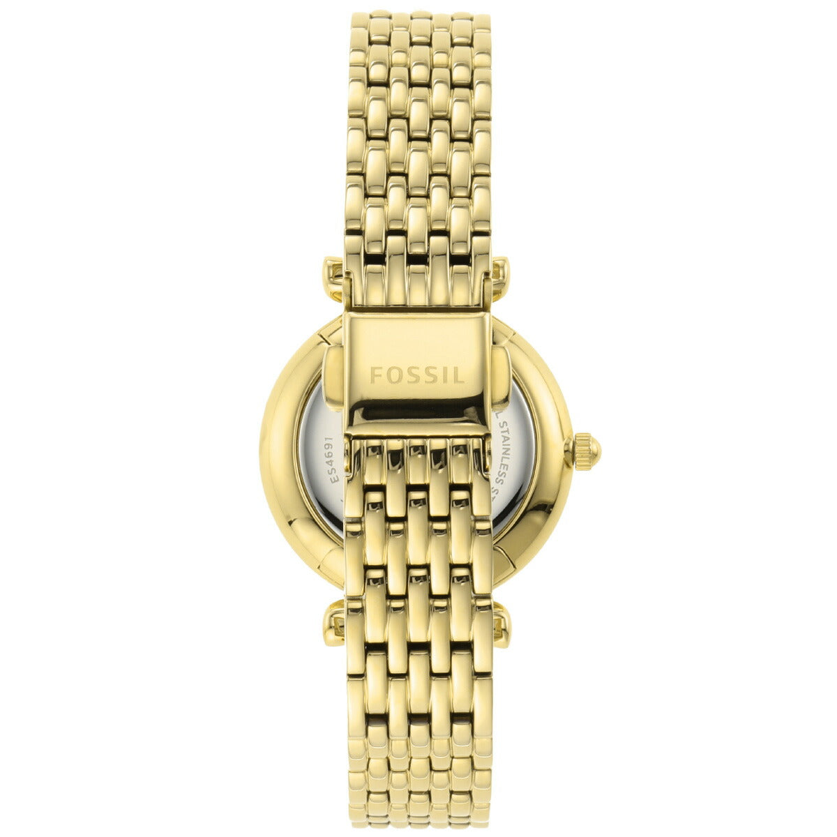 フォッシル FOSSIL 腕時計 レディース CARLIE MINI 三針 ゴールドトーン ステンレススチールウォッチ ES4735