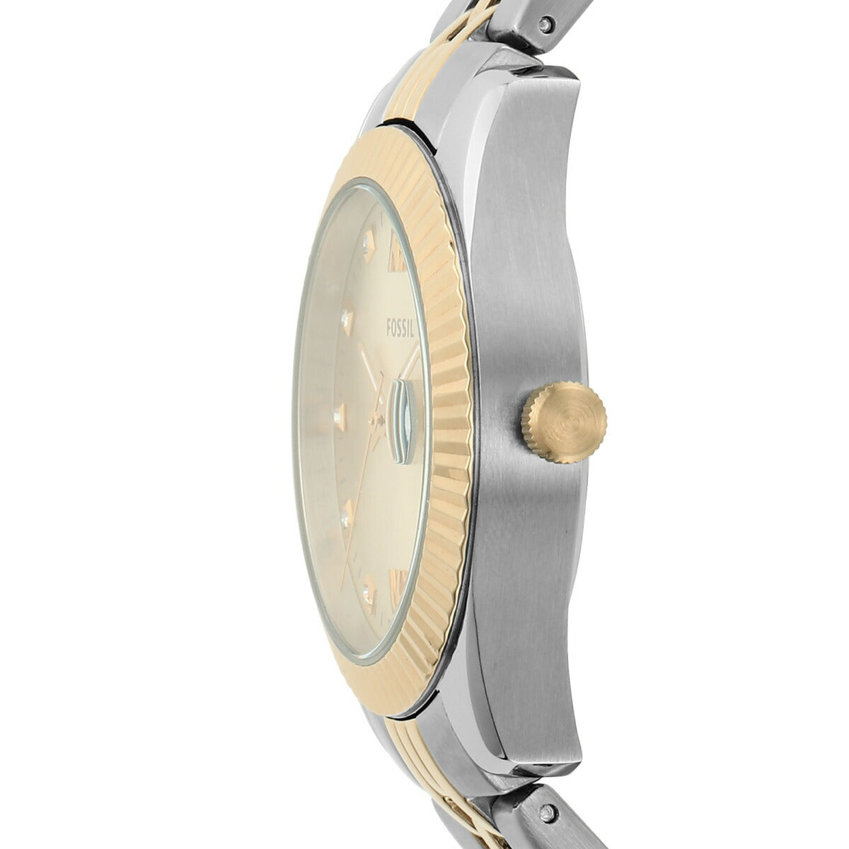 フォッシル FOSSIL 腕時計 レディース SCARLETTE MINI 三針デイト ツートーン ステンレススチールウォッチ ES4949