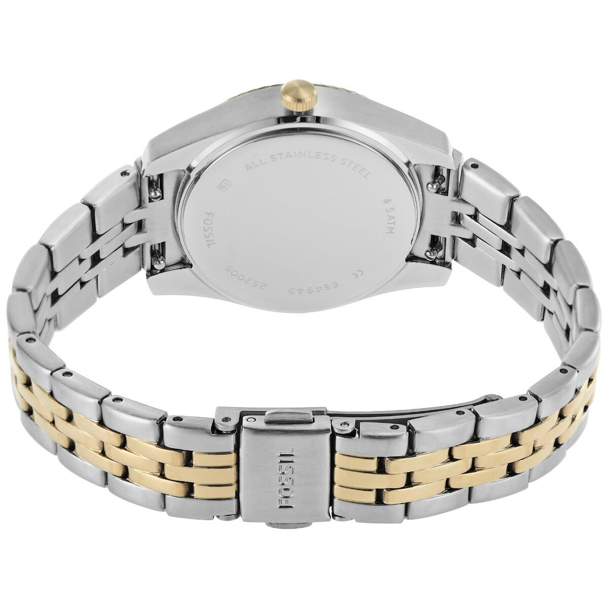 フォッシル FOSSIL 腕時計 レディース SCARLETTE MINI 三針デイト ツートーン ステンレススチールウォッチ ES4949